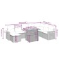 vidaXL Set de sofás de jardín 8 piezas y cojines ratán sintético negro vidaXL Set de sofás de jardín 8 piezas y cojines ratán sintético negro