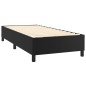 vidaXL Cama box spring con colchón cuero sintético negro 100x200 cm vidaXL Cama box spring con colchón cuero sintético negro 100x200 cm
