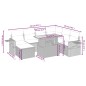 vidaXL Set de sofás de jardín 8 piezas y cojines ratán sintético negro vidaXL Set de sofás de jardín 8 piezas y cojines ratán sintético negro