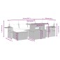 vidaXL Set de comedor de jardín 7 pzas y cojines ratán sintético negro vidaXL Set de comedor de jardín 7 pzas y cojines ratán sintético negro