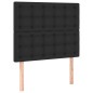 vidaXL Cama box spring con colchón cuero sintético negro 100x200 cm vidaXL Cama box spring con colchón cuero sintético negro 100x200 cm