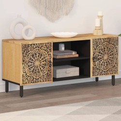vidaXL Mueble de TV madera maciza de mango 105x33x46 cm