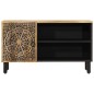 vidaXL Mueble de TV madera maciza de mango 80x31x46 cm