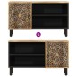 vidaXL Mueble de TV madera maciza de mango 80x31x46 cm