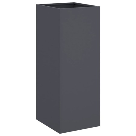 vidaXL Jardinera de acero laminado en frío antracita 32x27,5x75 cm
