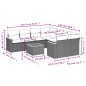 vidaXL Set de sofás de jardín 8 piezas y cojines ratán sintético negro vidaXL Set de sofás de jardín 8 piezas y cojines ratán sintético negro