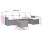 vidaXL Set de sofás de jardín 6 piezas y cojines ratán sintético negro vidaXL Set de sofás de jardín 6 piezas y cojines ratán sintético negro