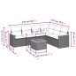 vidaXL Set de comedor de jardín 7 pzas y cojines ratán sintético negro vidaXL Set de comedor de jardín 7 pzas y cojines ratán sintético negro