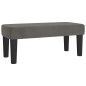 vidaXL Cama box spring con colchón terciopelo gris oscuro 90x190 cm vidaXL Cama box spring con colchón terciopelo gris oscuro 90x190 cm