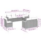 vidaXL Set de sofás de jardín 8 piezas y cojines ratán sintético negro vidaXL Set de sofás de jardín 8 piezas y cojines ratán sintético negro
