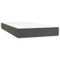 vidaXL Cama box spring con colchón terciopelo gris oscuro 80x200 cm vidaXL Cama box spring con colchón terciopelo gris oscuro 80x200 cm