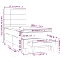 vidaXL Cama box spring con colchón terciopelo gris oscuro 80x200 cm vidaXL Cama box spring con colchón terciopelo gris oscuro 80x200 cm