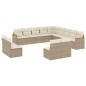 vidaXL Set sofás de jardín con cojines 13 pzas ratán sintético beige vidaXL Set sofás de jardín con cojines 13 pzas ratán sintético beige