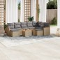 vidaXL Juego de sofás jardín con cojines beige 10 pzas ratán sintético vidaXL Juego de sofás jardín con cojines beige 10 pzas ratán sintético
