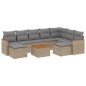 vidaXL Juego de sofás jardín con cojines beige 10 pzas ratán sintético vidaXL Juego de sofás jardín con cojines beige 10 pzas ratán sintético