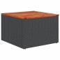 vidaXL Set de muebles de jardín 5 pzas y cojines ratán sintético negro vidaXL Set de muebles de jardín 5 pzas y cojines ratán sintético negro