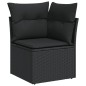 vidaXL Set de sofás de jardín y cojines 13 pzas ratán sintético negro vidaXL Set de sofás de jardín y cojines 13 pzas ratán sintético negro