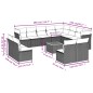vidaXL Set de sofás de jardín y cojines 13 pzas ratán sintético negro vidaXL Set de sofás de jardín y cojines 13 pzas ratán sintético negro