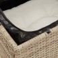 vidaXL Set de sofás de jardín 11pzas con cojines ratán sintético beige vidaXL Set de sofás de jardín 11pzas con cojines ratán sintético beige