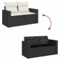 vidaXL Set de sofás de jardín 8 piezas y cojines ratán sintético negro vidaXL Set de sofás de jardín 8 piezas y cojines ratán sintético negro