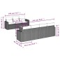 vidaXL Set de sofás de jardín 8 piezas y cojines ratán sintético negro vidaXL Set de sofás de jardín 8 piezas y cojines ratán sintético negro