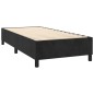 vidaXL Cama box spring con colchón terciopelo negro 80x200 cm vidaXL Cama box spring con colchón terciopelo negro 80x200 cm