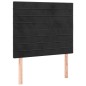vidaXL Cama box spring con colchón terciopelo negro 80x200 cm vidaXL Cama box spring con colchón terciopelo negro 80x200 cm
