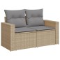 vidaXL Juego de sofás jardín con cojines beige mezcla 13 pzas ratán PE vidaXL Juego de sofás jardín con cojines beige mezcla 13 pzas ratán PE