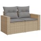vidaXL Juego de sofás jardín con cojines beige mezcla 6 pzas ratán PE vidaXL Juego de sofás jardín con cojines beige mezcla 6 pzas ratán PE