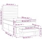 vidaXL Cama box spring con colchón terciopelo negro 80x200 cm vidaXL Cama box spring con colchón terciopelo negro 80x200 cm