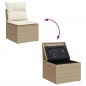 vidaXL Juego de sofás jardín con cojines beige 10 pzas ratán sintético vidaXL Juego de sofás jardín con cojines beige 10 pzas ratán sintético