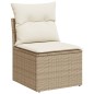 vidaXL Juego de sofás jardín con cojines beige 10 pzas ratán sintético vidaXL Juego de sofás jardín con cojines beige 10 pzas ratán sintético