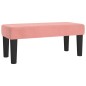 vidaXL Cama box spring con colchón terciopelo rosa 90x200 cm vidaXL Cama box spring con colchón terciopelo rosa 90x200 cm