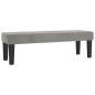 vidaXL Cama box spring con colchón terciopelo gris claro 180x200 cm