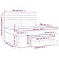 vidaXL Cama box spring con colchón terciopelo gris claro 180x200 cm