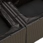 vidaXL Set de sofás de jardín y cojines 13 pzas ratán sintético negro vidaXL Set de sofás de jardín y cojines 13 pzas ratán sintético negro