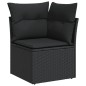 vidaXL Set de sofás de jardín y cojines 13 pzas ratán sintético negro vidaXL Set de sofás de jardín y cojines 13 pzas ratán sintético negro