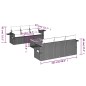 vidaXL Set de comedor de jardín 7 pzas y cojines ratán sintético negro vidaXL Set de comedor de jardín 7 pzas y cojines ratán sintético negro