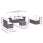 vidaXL Set de sofás de jardín 8 pzas y cojines ratán sintético gris vidaXL Set de sofás de jardín 8 pzas y cojines ratán sintético gris