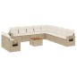 vidaXL Set de sofás de jardín 12 pzas y cojines ratán sintético marrón vidaXL Set de sofás de jardín 12 pzas y cojines ratán sintético marrón