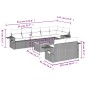 vidaXL Set de sofás de jardín 8 piezas y cojines ratán sintético negro vidaXL Set de sofás de jardín 8 piezas y cojines ratán sintético negro