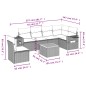 vidaXL Set de comedor de jardín 7 pzas y cojines ratán sintético negro vidaXL Set de comedor de jardín 7 pzas y cojines ratán sintético negro