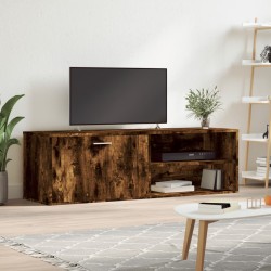 vidaXL Mueble de TV madera de ingeniería roble ahumado 120x34x37 cm