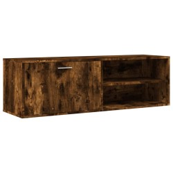 vidaXL Mueble de TV madera de ingeniería roble ahumado 120x34x37 cm