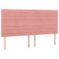 vidaXL Cama box spring con colchón terciopelo rosa 180x200 cm vidaXL Cama box spring con colchón terciopelo rosa 180x200 cm