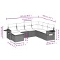 vidaXL Set sofás de jardín 7 piezas y cojines ratán sintético beige vidaXL Set sofás de jardín 7 piezas y cojines ratán sintético beige