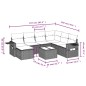 vidaXL Set de sofás de jardín 8 piezas y cojines ratán sintético negro vidaXL Set de sofás de jardín 8 piezas y cojines ratán sintético negro
