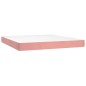 vidaXL Cama box spring con colchón terciopelo rosa 180x200 cm vidaXL Cama box spring con colchón terciopelo rosa 180x200 cm
