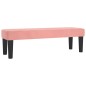 vidaXL Cama box spring con colchón terciopelo rosa 180x200 cm vidaXL Cama box spring con colchón terciopelo rosa 180x200 cm