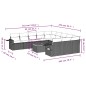 vidaXL Set de sofás de jardín 12 piezas cojines ratán sintético negro vidaXL Set de sofás de jardín 12 piezas cojines ratán sintético negro